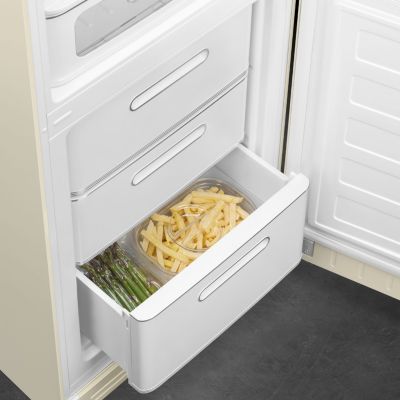 Réfrigérateur congélateur à poser Smeg FAB32RCR6 crème - 234L / 97L - H.209cm x L.68,5cm x P.86cm