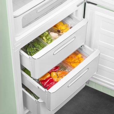 Réfrigérateur congélateur à poser Smeg FAB32RPG6 vert d'eau - 234L / 97L - H.209cm x L.68,5cm x P.86cm