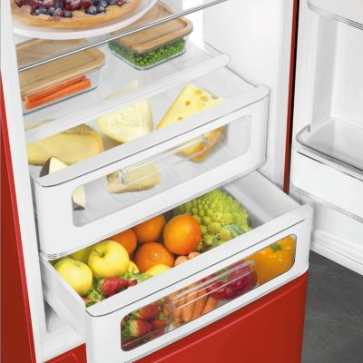 Réfrigérateur congélateur à poser Smeg FAB32RRD6 crème - 234L / 97L - H.209cm x L.68,5cm x P.86cm