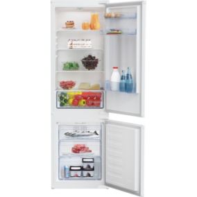 Réfrigérateur congélateur encastrable porte réversible Beko BCHA275K41SN 193L / 69L, blanc