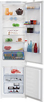 Réfrigérateur congélateur encastrable porte réversible Beko BCHA306E4SN 220L / 69L, blanc