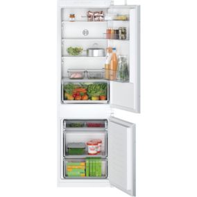 Réfrigérateur congélateur encastrable porte réversible Bosch KIV86NSE0 183L / 84L, blanc
