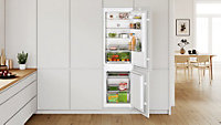Réfrigérateur congélateur encastrable porte réversible Bosch KIV86NSE0 183L / 84L, blanc