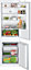 Réfrigérateur congélateur encastrable porte réversible Bosch KIV86NSF0 182L / 83L, blanc