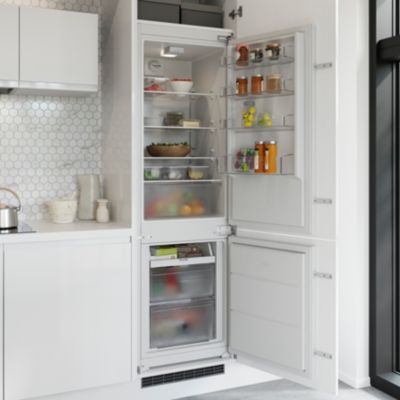 Réfrigérateur congélateur encastrable porte réversible GoodHome GHBI7030EU 180L / 63L, blanc