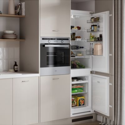Réfrigérateur congélateur encastrable porte réversible GoodHome GHBI7030EU 180L / 63L, blanc