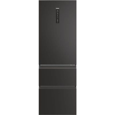 Refrigerateur - Frigo  Combiné - HAIER - 3D 60 Series 5 HTW5618ENPT - Classe E - 360 L - 185 x 59,5 x 66,7 cm - Noir