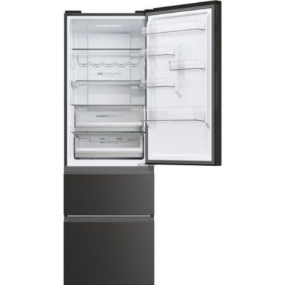 Refrigerateur - Frigo  Combiné - HAIER - 3D 60 Series 5 HTW5618ENPT - Classe E - 360 L - 185 x 59,5 x 66,7 cm - Noir