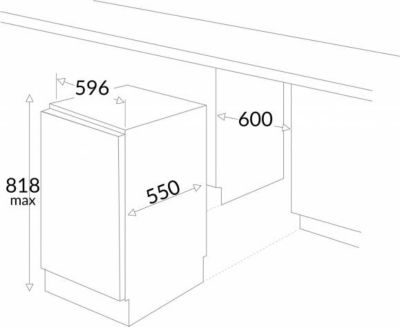 Réfrigérateur table top 59,6 cm 111 L Amica AB1112