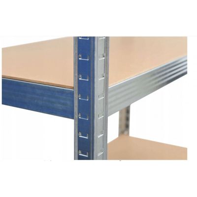 REGIO - Rayonnage industriel en métal - 90x30x180 - 5 étagères - Rayonnage de stockage