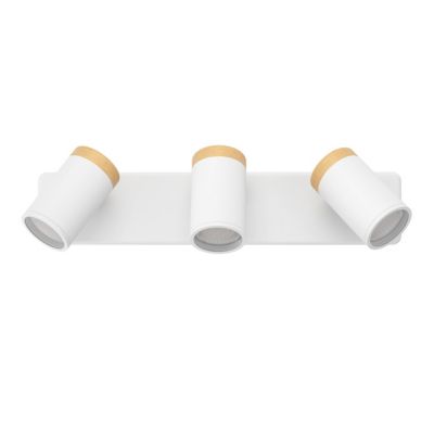 Reglette 3 spots de salle de bain Consuma blanc mat GU10 IP44 L.40 x l. 12 x H. 10cm Eglo