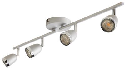 Plafonnier Saillie PAR16 GU10 Max 3x10W IP20 65mm Argent-Cuivre
