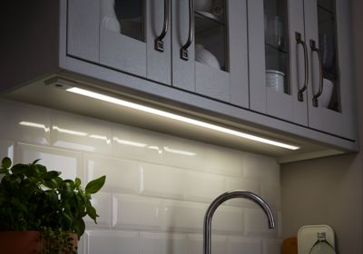 Réglette à détection LED Colours Upha argent 6W 30 cm IP20