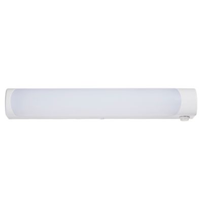 Réglette étanche LED intégrée Diall Enora blanc 8W 35 cm