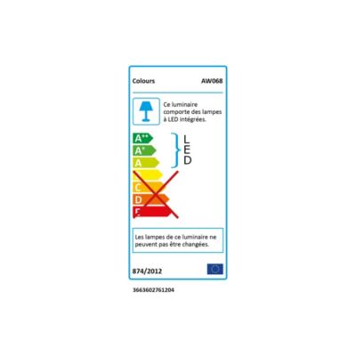 Réglette étanche LED intégrée Diall Enora blanc 8W 35 cm