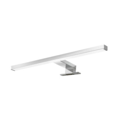 Réglette LED 3 en 1 mur miroir meuble argent IP44 1350lm L.50xl.13,6xP.50cm GoodHome Craven