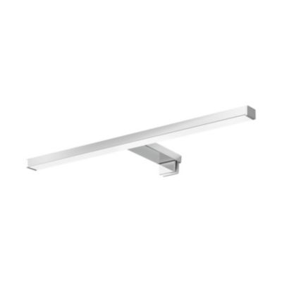 Réglette LED 3 en 1 mur miroir meuble argent IP44 1350lm L.50xl.13,6xP.50cm GoodHome Craven