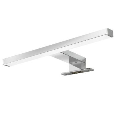 Réglette LED 3 en 1 mur miroir meuble argent IP44 900lm L.30xl.13,6xP.30cm GoodHome Craven