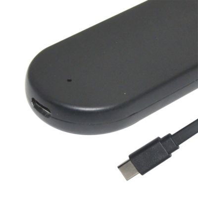 Reglette LED sous meuble sur batterie noir IP20 L.30 x l.4,1 cm