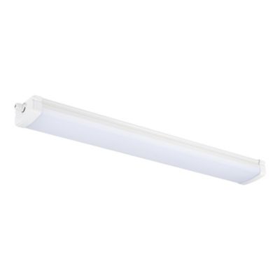 Réglette lumineuse Gallius LED intégrée blanc neutre IP65 3450lm 31W L.90xl.12xH.6cm blanc GoodHome
