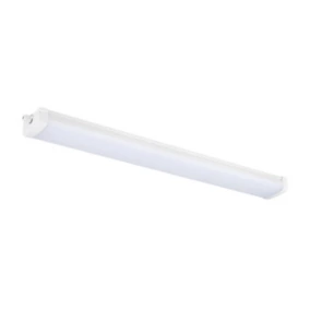 Réglette lumineuse Gallius LED intégrée blanc neutre IP65 4200lm 37W L.120xl.12xH.6cm blanc GoodHome