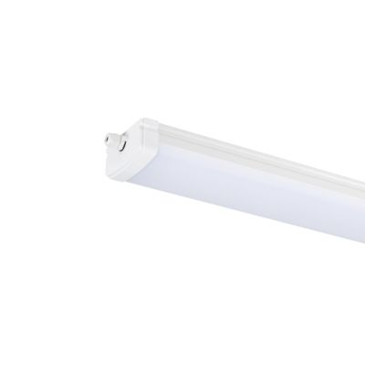 Réglette lumineuse Gallius LED intégrée blanc neutre IP65 4200lm 37W L.120xl.12xH.6cm blanc GoodHome