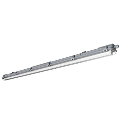 Réglette lumineuse Pagon T8 blanc neutre 1800lm 18W IP65 L.129,3 x l.7,3x H.6,4cm gris GoodHome