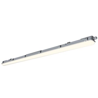 Réglette lumineuse Pagon T8 blanc neutre 1800lm 18W IP65 L.129,3 x l.7,3x H.6,4cm gris GoodHome