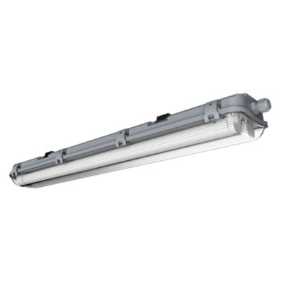 Réglette lumineuse Pagon T8 blanc neutre 1800lm 18W IP65 L.67,9 x l.11 x H.6,4cm gris GoodHome