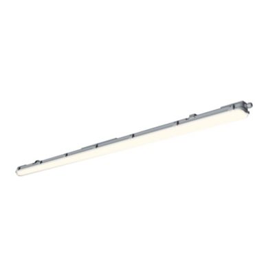 Réglette lumineuse Pagon T8 blanc neutre 2200lm 22W IP65 L. 158,9 x l.7,3 x H.6,4cm gris GoodHome