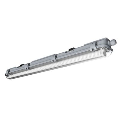 Réglette lumineuse Pagon T8 blanc neutre 900lm 9W IP65 L.67,9 x l. 7,3 x H.6,4cm gris GoodHome