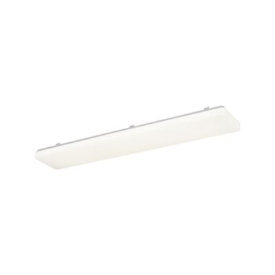 Réglette lumineuse Serrao LED intégrée blanc neutre IP44 5900lm 48W L.90xl.16xH.5cm blanc GoodHome