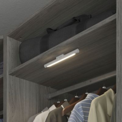 Réglette sous meuble Daisey LED intégrée blanc neutre IP20 dimmable 50lm 0.6W Ø1,6xL.22cm blanc Goodhome