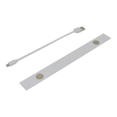 Réglette sous meuble Fiennes LED intégrée blanc neutre IP20 120lm 1.9W L.27xl.4,1xH.2cm blanc GoodHome