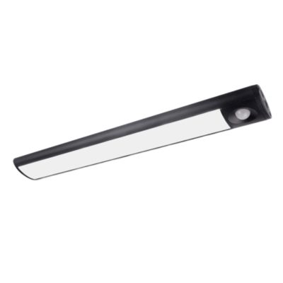 Réglette sous meuble Fiennes LED intégrée blanc neutre IP20 120lm 1.9W L.27xl.4,1xH.2cm noir GoodHome