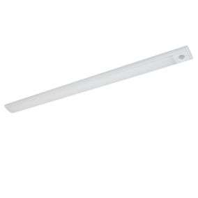Réglette sous meuble Fiennes LED intégrée blanc neutre IP20 260lm 3.7W  L.54xl.4,1xH.2cm blanc GoodHome | Castorama