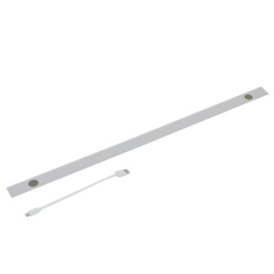 Réglette sous meuble Fiennes LED intégrée blanc neutre IP20 260lm 3.7W L.54xl.4,1xH.2cm blanc GoodHome