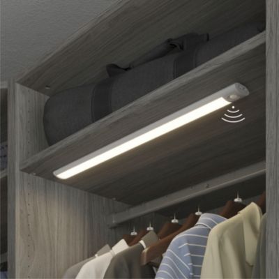 Réglette sous meuble Fiennes LED intégrée blanc neutre IP20 260lm 3.7W L.54xl.4,1xH.2cm blanc GoodHome