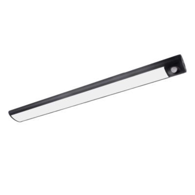 Réglette sous meuble Fiennes LED intégrée blanc neutre IP20 260lm 3.7W L.54xl.4,1xH.2cm noir GoodHome