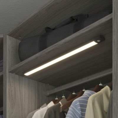 Réglette sous meuble Fiennes LED intégrée blanc neutre IP20 260lm 3.7W L.54xl.4,1xH.2cm noir GoodHome
