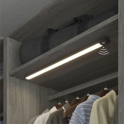 Réglette sous meuble Fiennes LED intégrée blanc neutre IP20 260lm 3.7W L.54xl.4,1xH.2cm noir GoodHome