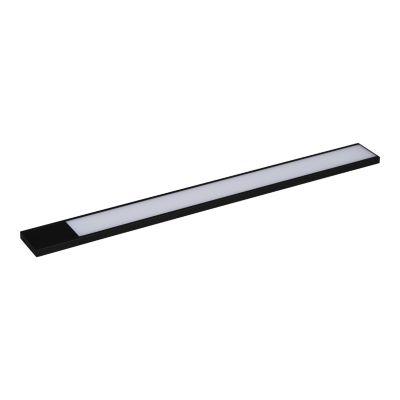 Réglette sous meuble Gamboa LED intégrée blanc neutre IP20 200lm 3.2W L.50xl.5xH.1cm noir GoodHome