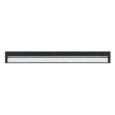 Réglette sous meuble Idonie LED intégrée blanc neutre IP20 dimmable 9W 760lm l.55,9xL.2,5xH.6,2cm métal et plastique noir GoodHome