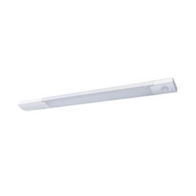 Réglette sous meuble Leconte LED intégrée blanc neutre IP20 90lm 2.5W L.40xl.3.7xH.1.8cm blanc GoodHome