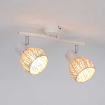 Réglette spot 2 lumières E14 40W Corep Calanques L.33 x H.14 x P.15cm