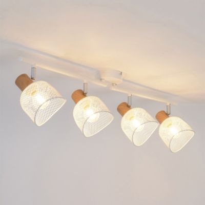 Borne ou lampe extérieur VERTIGO, structure ronde plastique blanc,  éclairage par LED avec socle plastique ou métallique.