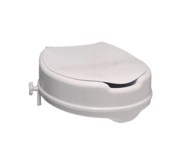 Secucare rehausseur WC avec couvercle 100mm blanc