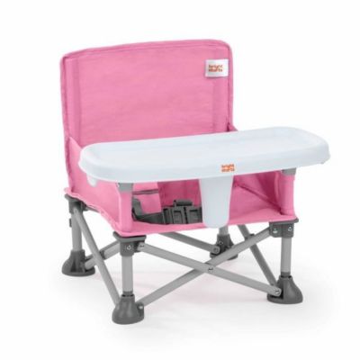 Rehausseur BRIGHT STARS  de chaise, vert, pliable, nomade, de voyage, Léger et facile a nettoyer, Sac de transport inclus