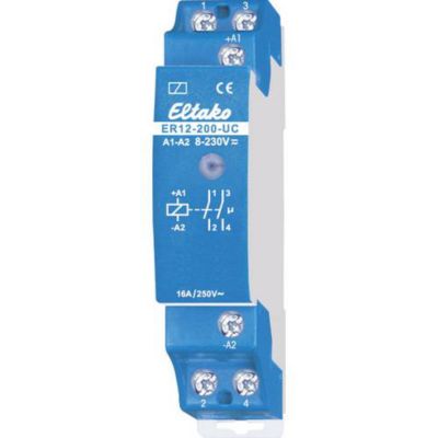 Relais à impulsions Eltako ER12-200-UC - 2 contacts NO, tension nominale 230 V, hauteur 58 mm