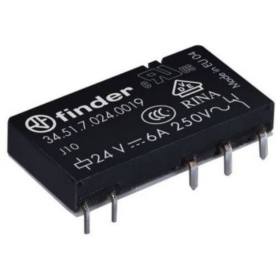 Relais pour circuits imprimés 12 V DC 6 A 1 inverseur 34.51.7.012.0019